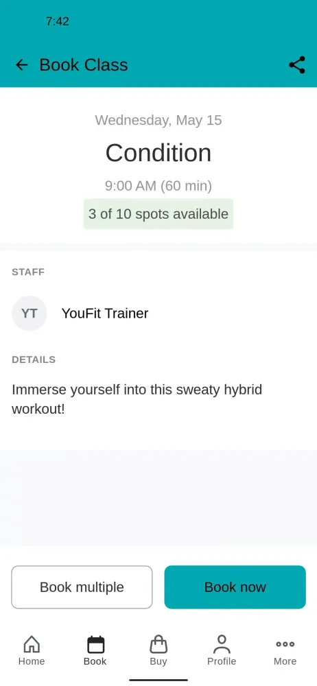 Скриншоты YouFit Training