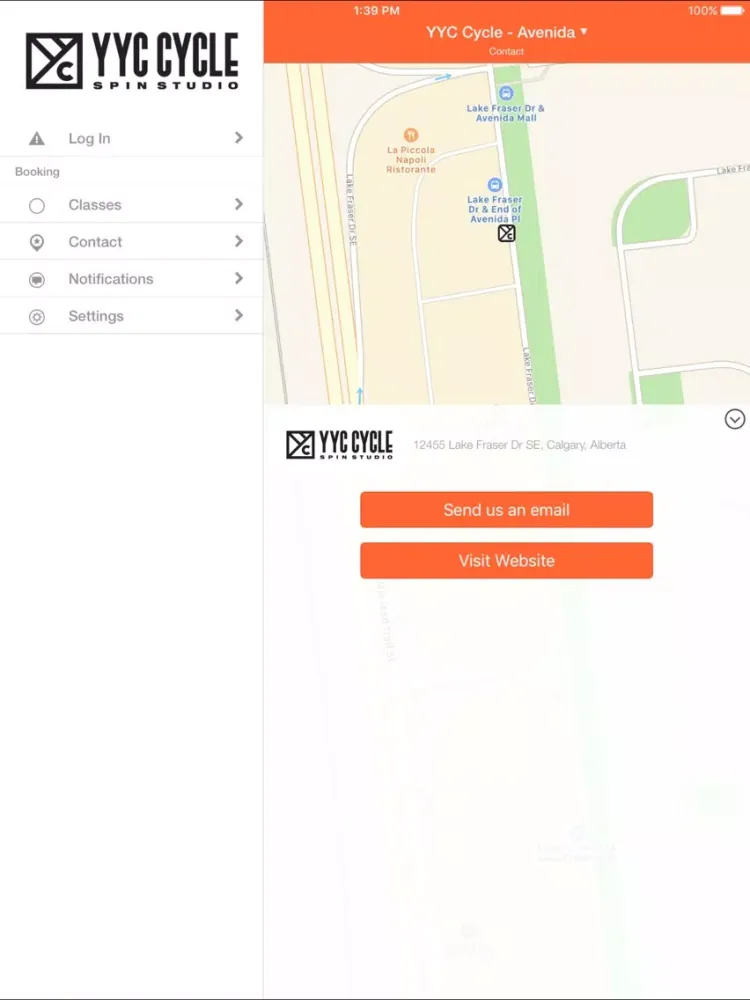 YYC CYCLE - SPIN STUDIO iPad  スクリーンショット