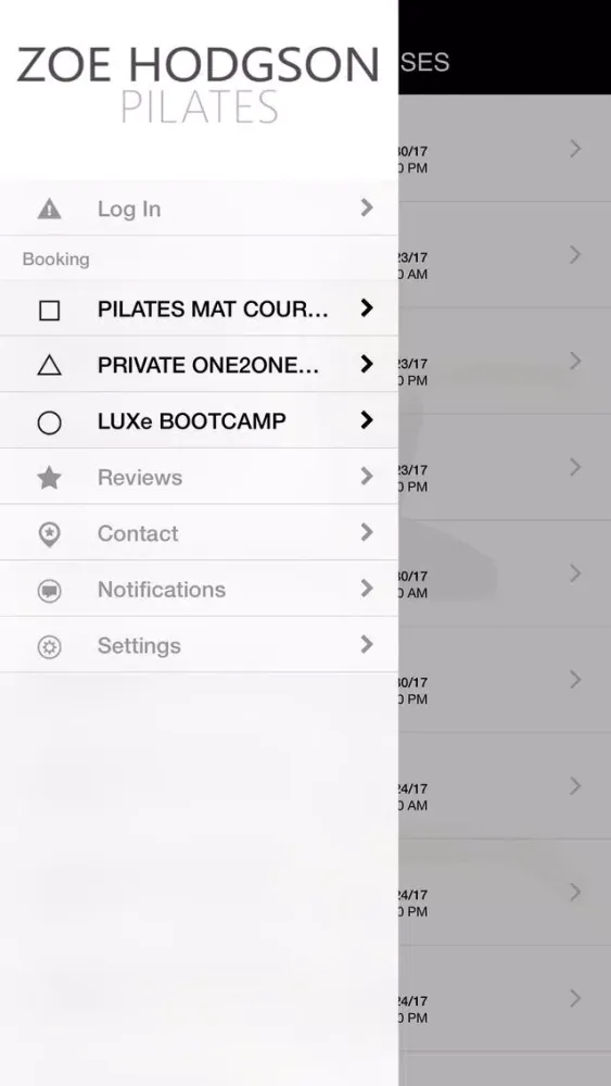 Ảnh chụp màn hình của Zoe Hodgson Pilates