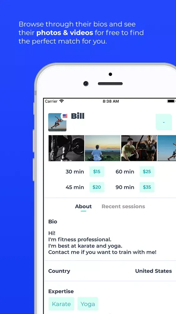 Captures d'écran de Fitness Pro Live