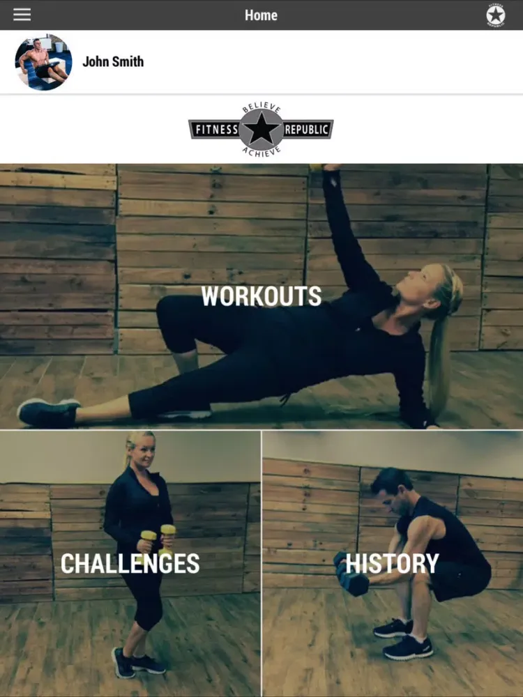 Capturas de tela do Fitness Republic Daily Workout iPad 