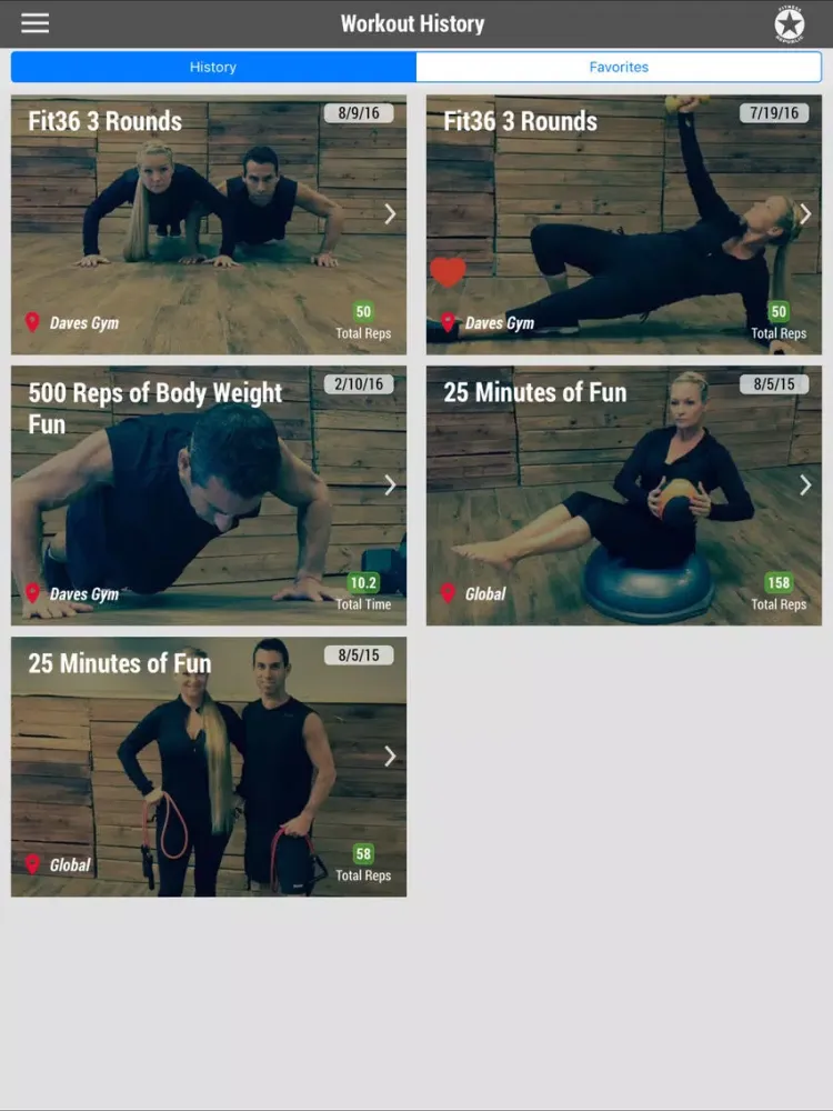 Capturas de tela do Fitness Republic Daily Workout iPad 