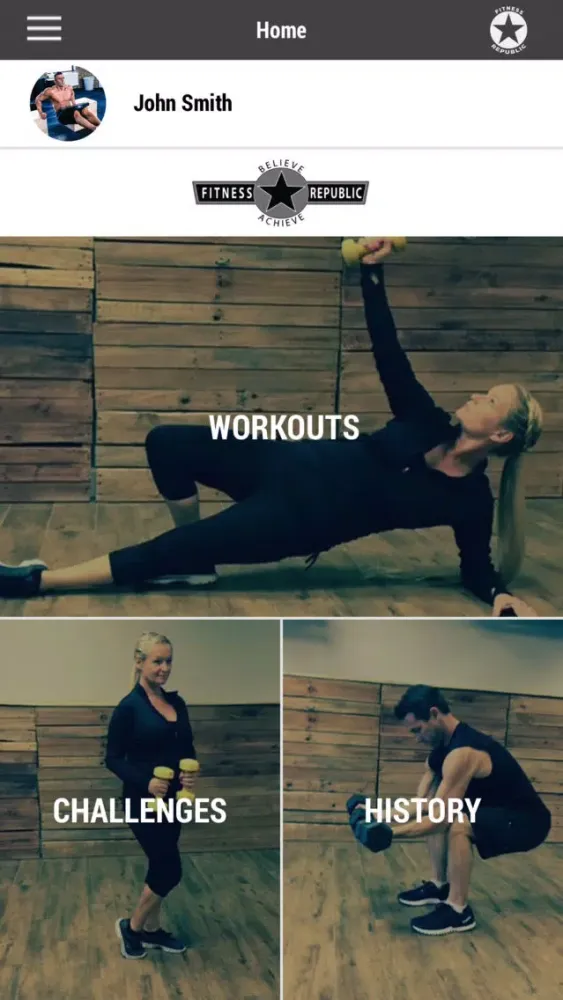 Capturas de tela do Fitness Republic Daily Workout