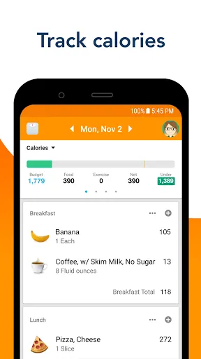 Screenshot di Calorie Counter by Lose It!