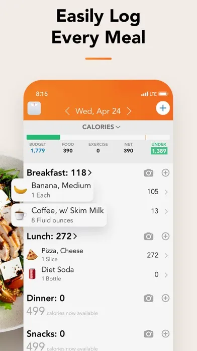 Tangkapan layar Lose It! – Calorie Counter