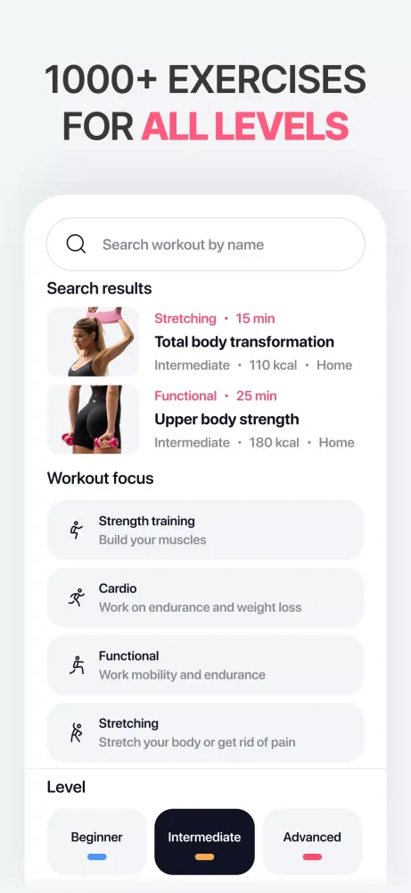 Fitny: Stretching & Fitness Screenshots