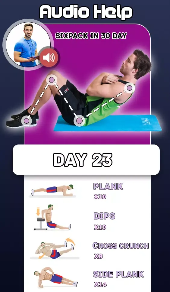 Скриншоты Six Pack Abs Workout at Home