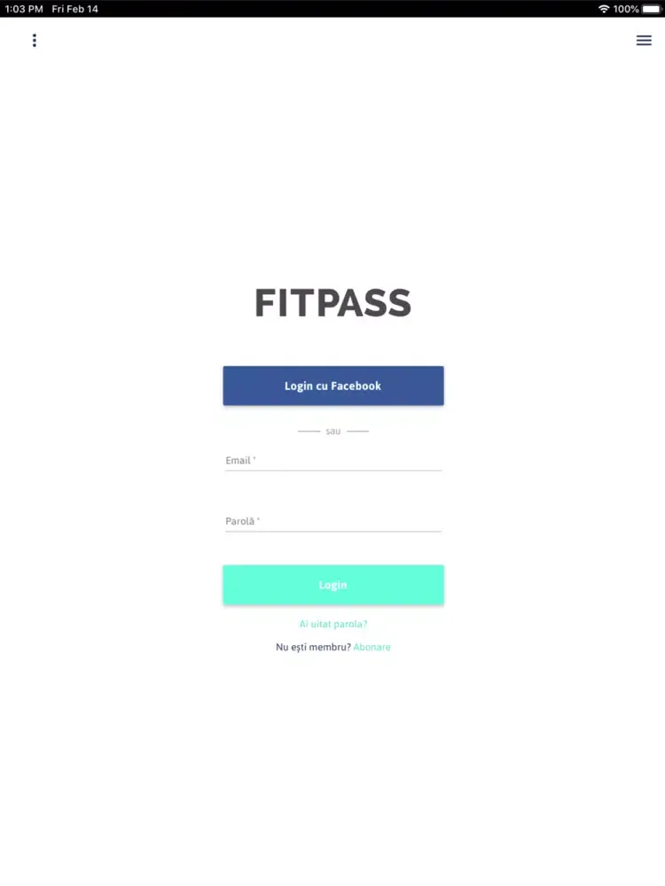 Captures d'écran de Fitpass Romania iPad 