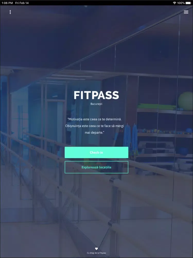 Captures d'écran de Fitpass Romania iPad 