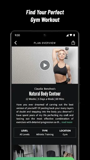 Zrzuty ekranu Fitplan: Gym & Home Workouts
