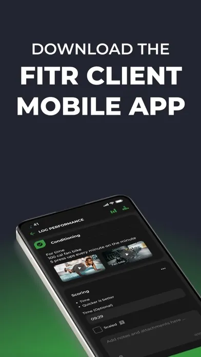FITR - Client App Ekran Görüntüleri