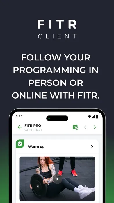 FITR - Client App Ekran Görüntüleri