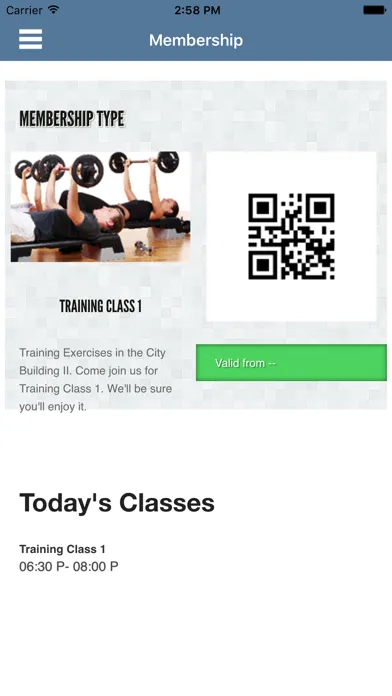 Capturas de pantalla de Gym Membership