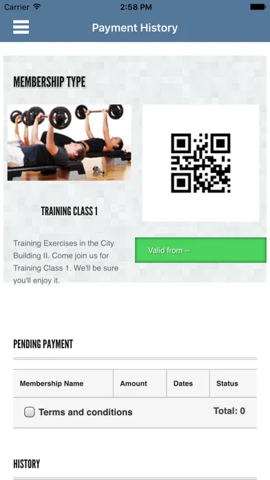 Capturas de pantalla de Gym Membership