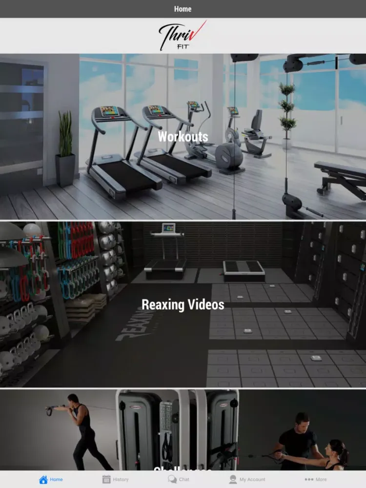 Captures d'écran de Thriv Fit iPad 