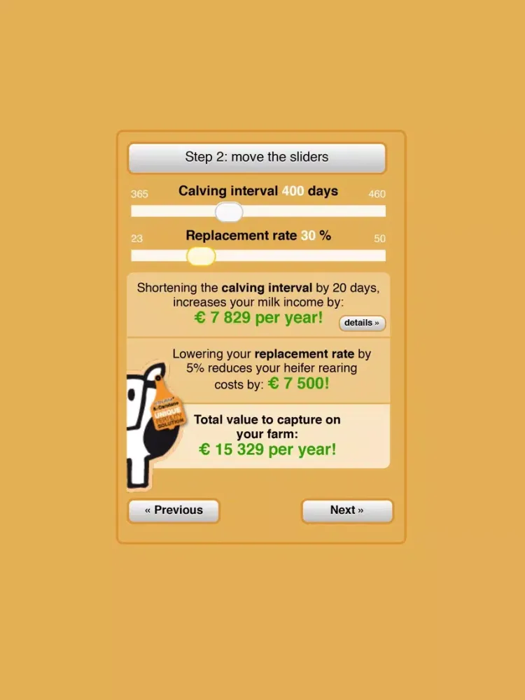 Zrzuty ekranu Fertility Profit Calculator iPad 