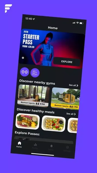 Fittr App スクリーンショット
