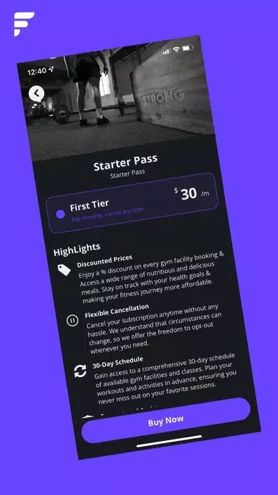 Fittr App スクリーンショット