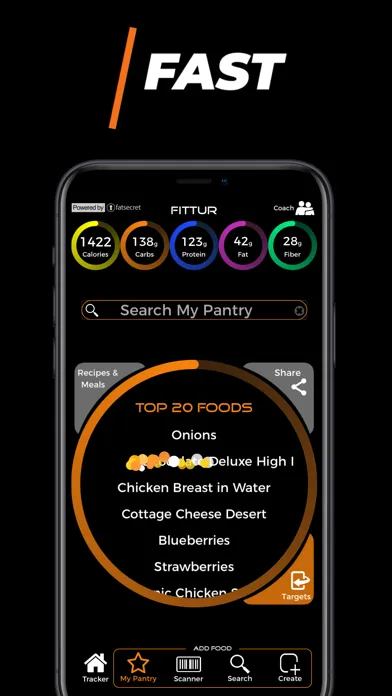 Food & Macro Tracker By Fittur स्क्रीनशॉट