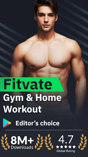 Fitvate - Gym & Home Workout स्क्रीनशॉट
