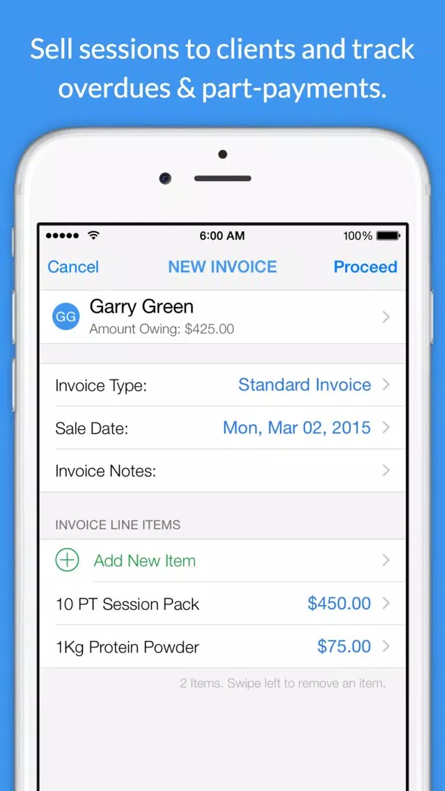 Zrzuty ekranu PT.Transact+ for Personal Trainers