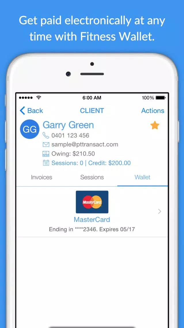 Zrzuty ekranu PT.Transact+ for Personal Trainers
