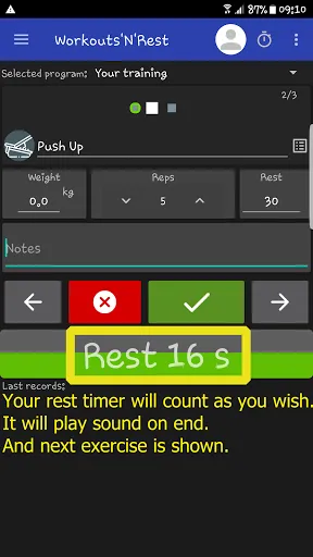 Workouts'N'Rest - Fast trainin Screenshots