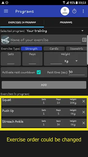 Workouts'N'Rest - Fast trainin Screenshots