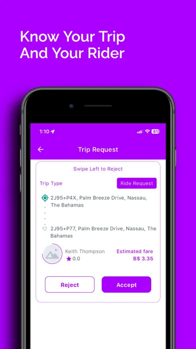 Capturas de tela do Fiv RideShare Driver