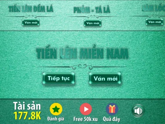Tiến Lên - Tien Len iPad  Screenshots