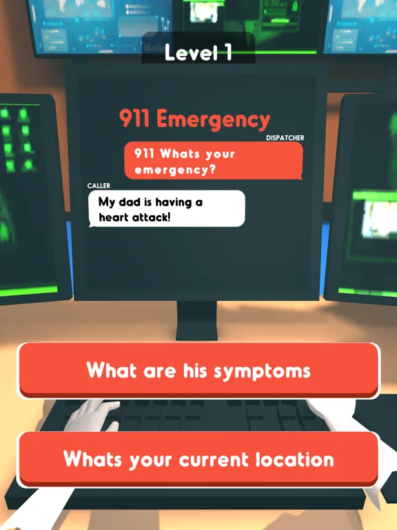 911 Emergency Dispatcher iPad  Screenshots