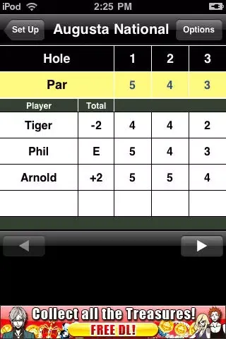 Capturas de pantalla de Golf Leaderboard