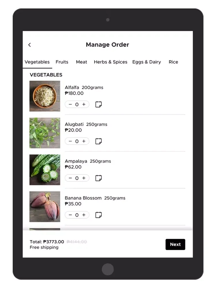 The Farmers' Kitchen iPad  स्क्रीनशॉट