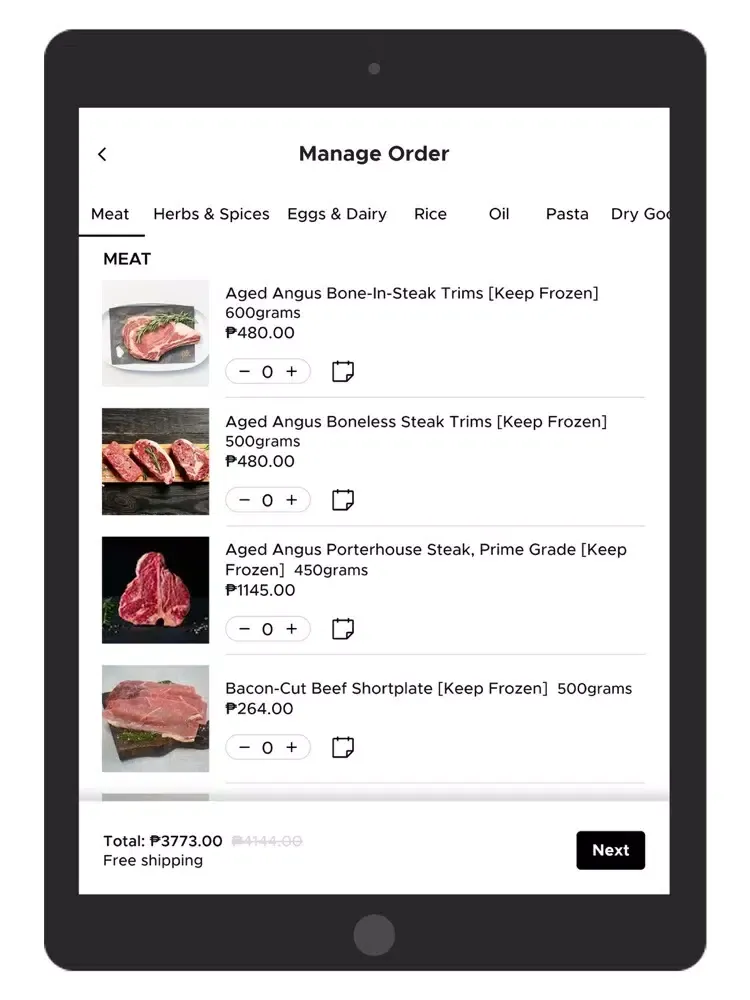 The Farmers' Kitchen iPad  स्क्रीनशॉट