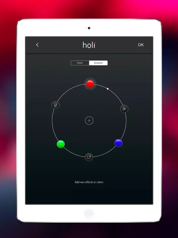 Tangkapan layar SmartLamp by holi iPad 