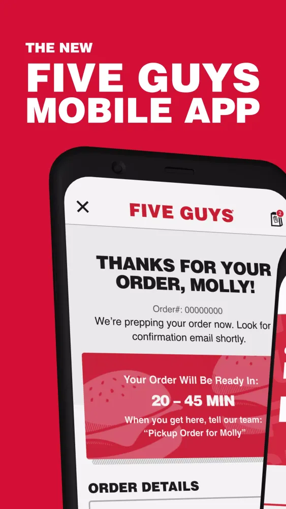 Five Guys Burgers & Fries應用截圖