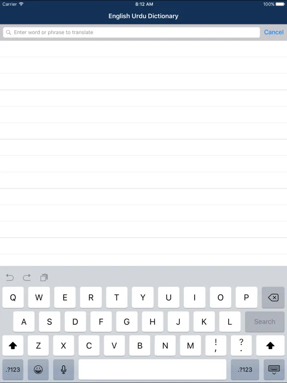 Urdu to English - English to Urdu Dictionary iPad  Screenshots