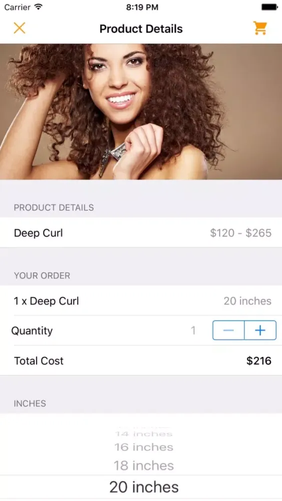 ภาพหน้าจอของ Simply Inches - Premium Hair Extensions