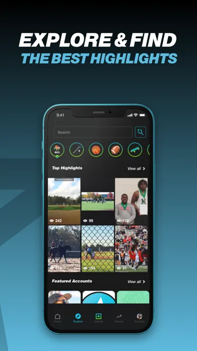 Capturas de tela do Fivestar: Sports Highlight App