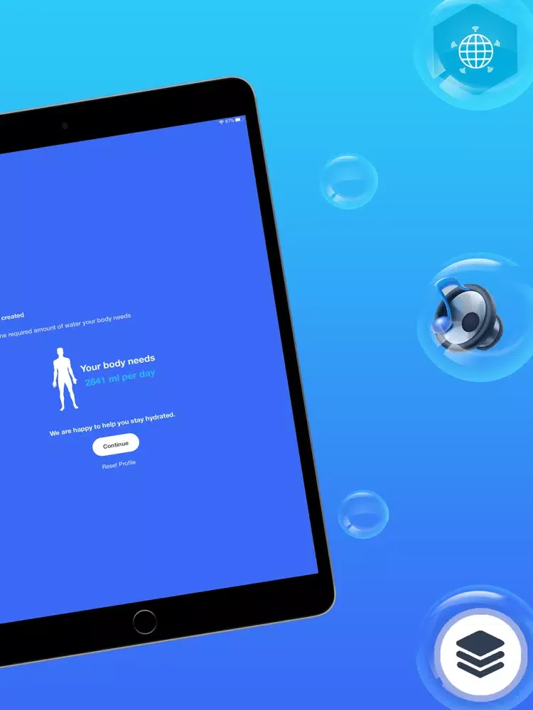 Capturas de tela do Water Reminder - Stay Healthy iPad 