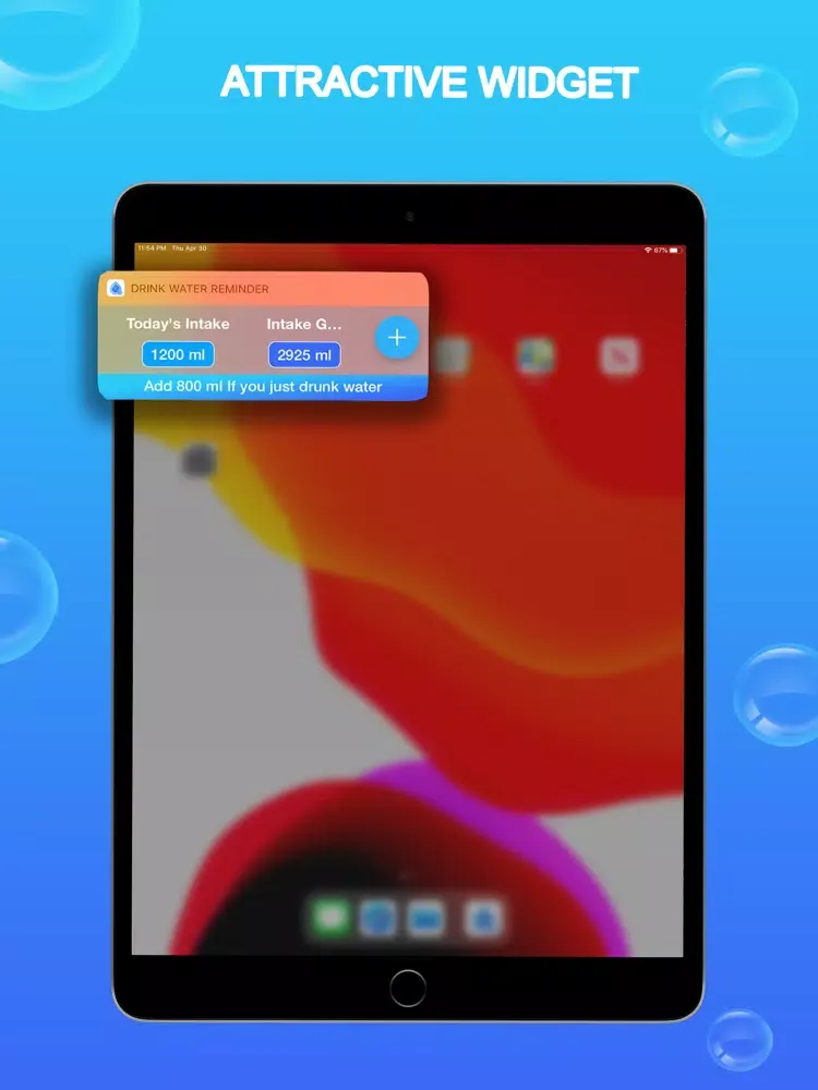 Capturas de tela do Water Reminder - Stay Healthy iPad 