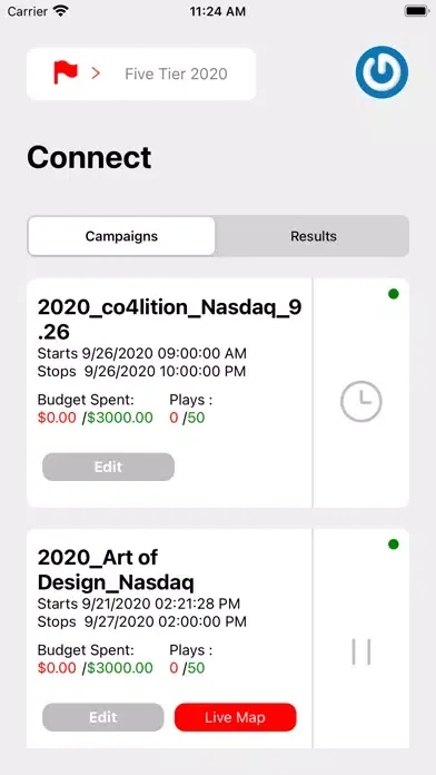 Five Tier Campaign Manager Screenshots