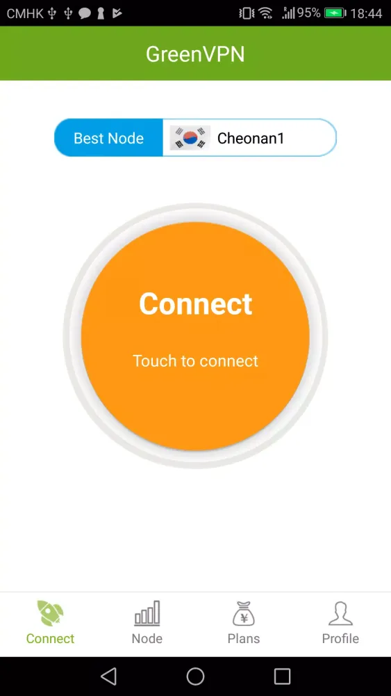 Tangkapan layar GreenVPN