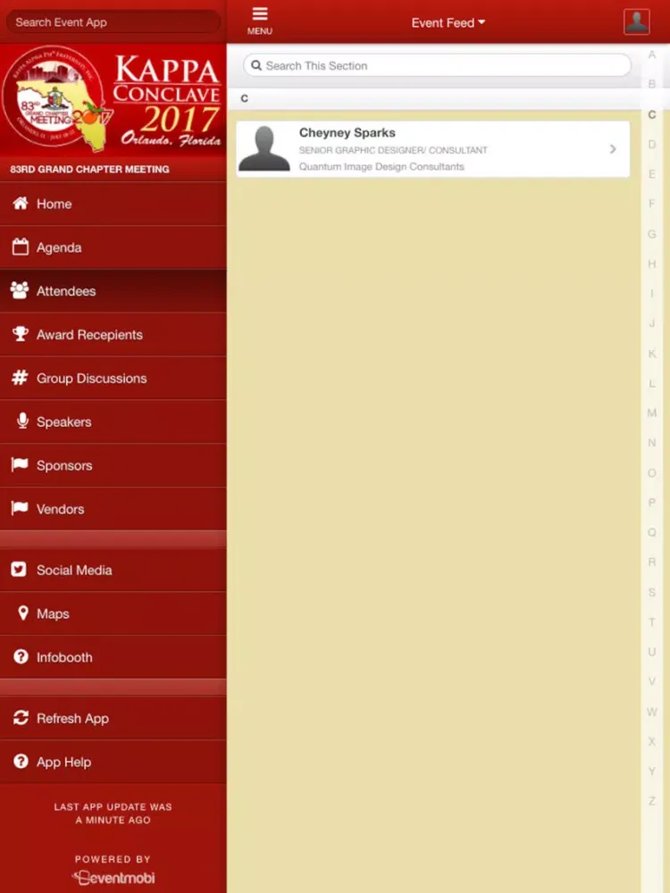 Kappa Conclave 2017 iPad  Screenshots