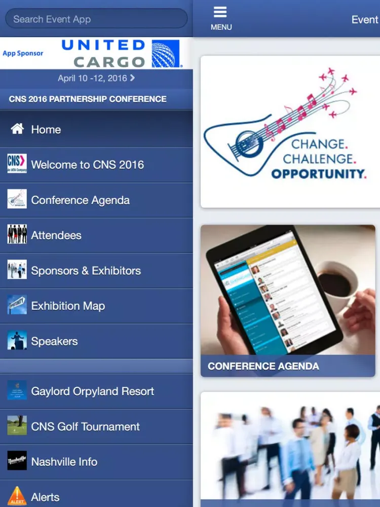 Tangkapan skrin CNS 2016 iPad 