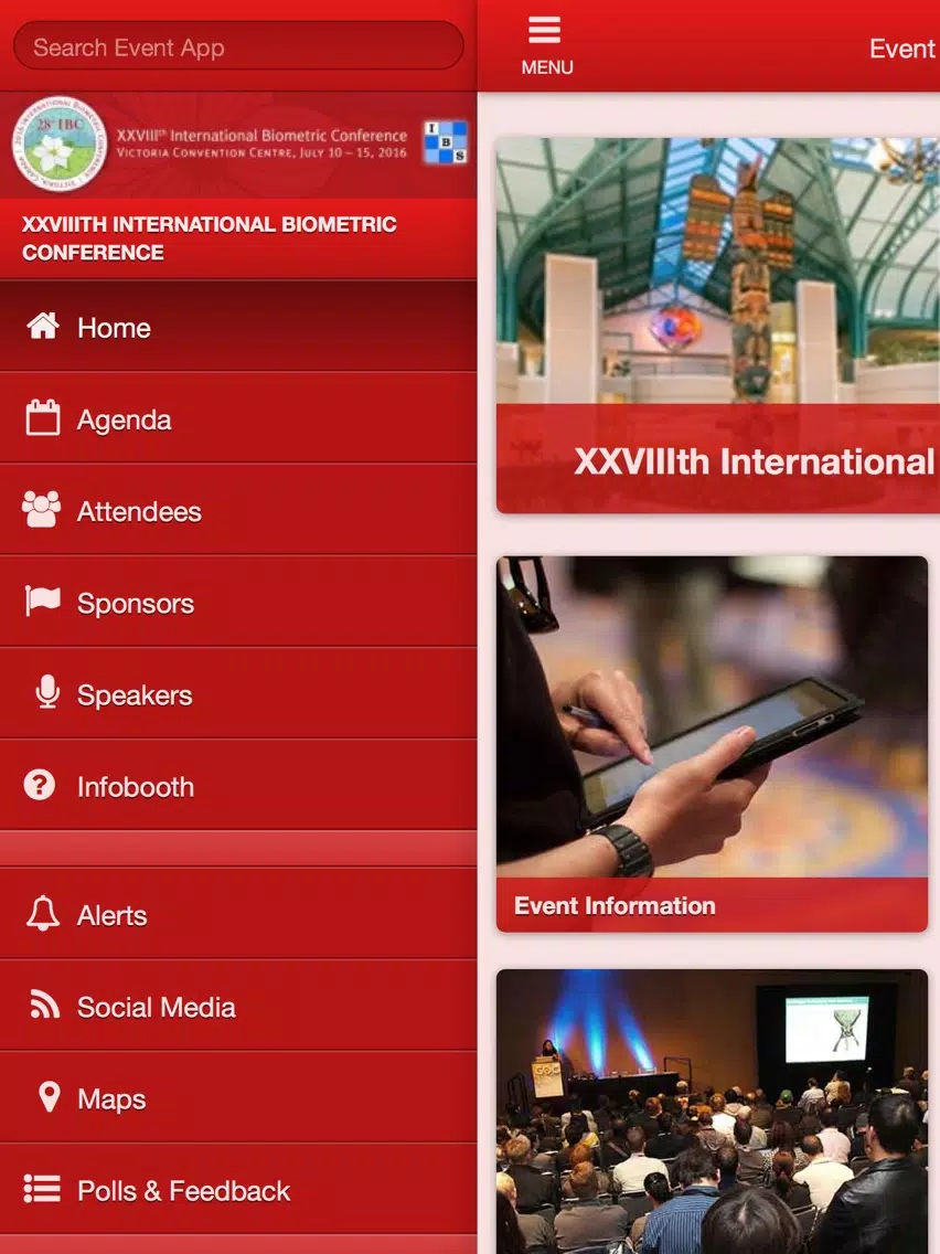 2016 IBC iPad  Screenshots