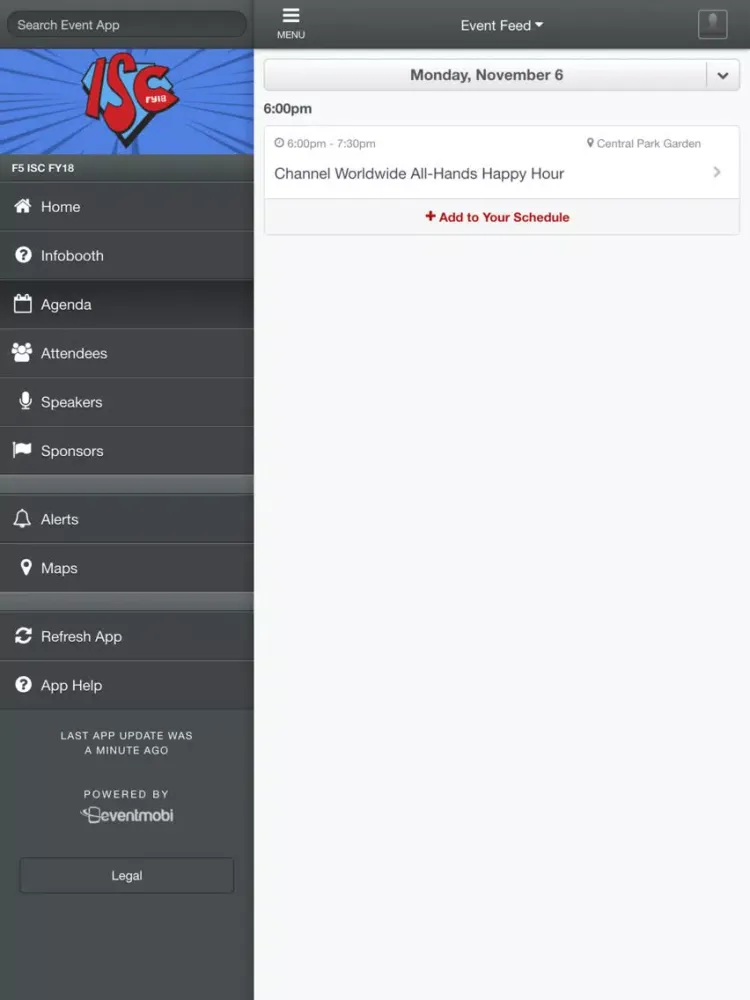 Captures d'écran de ISC FY18 iPad 
