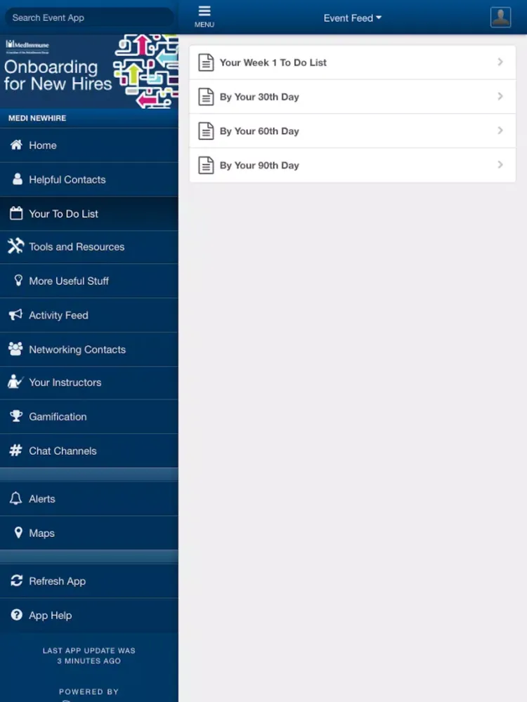 MedI NewHire iPad  스크린샷