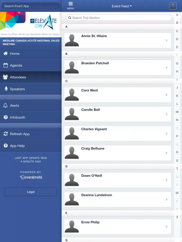Tangkapan layar Medline NSM iPad 