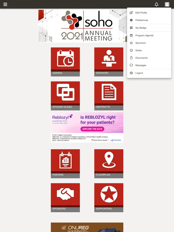 SOHO Annual Meetings iPad  स्क्रीनशॉट